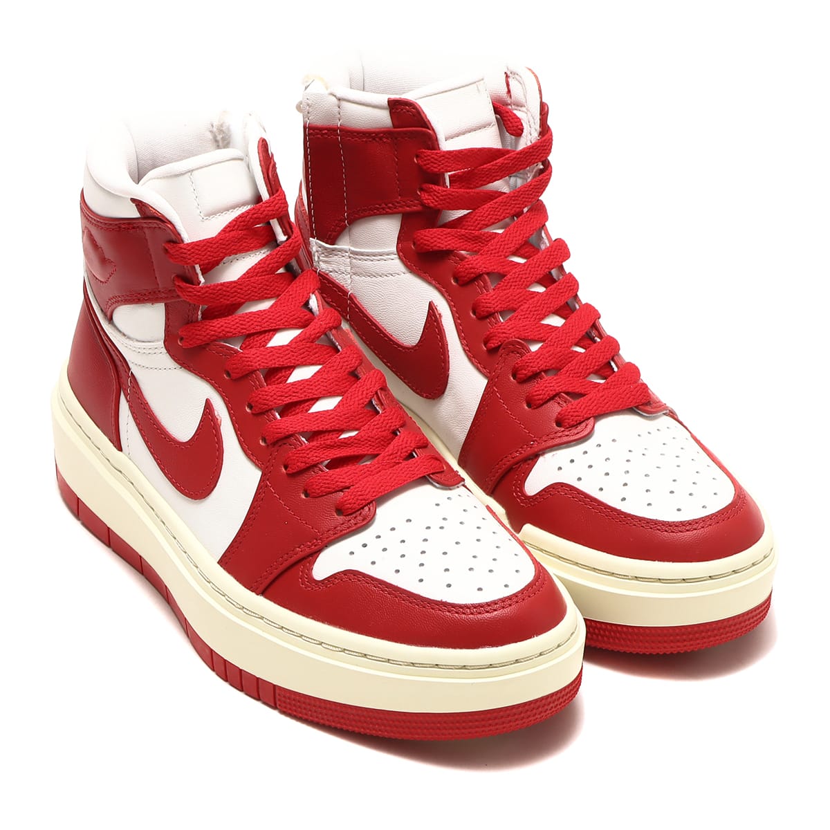 JORDAN BRAND WMNS AIR JORDAN 1 ELEVATE HIGH SUMMIT WHITE/VARSITY  RED-COCONUT MILK 22HO-I