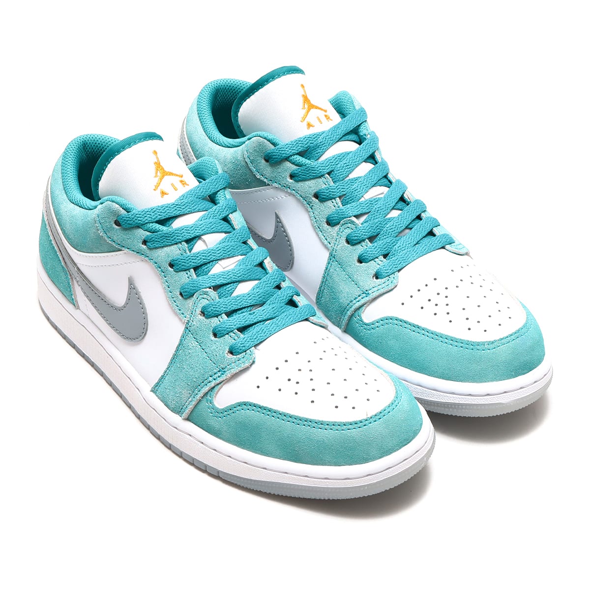 JORDAN BRAND AIR JORDAN 1 LOW SE NEW EMERALD/TAXI-WHITE-LT STEEL ...