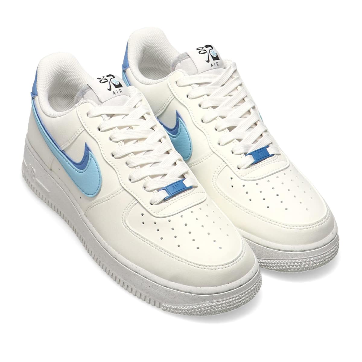 Nike Air Force 1 '07 LV8 in Sail, Blue Chill & Medium Blue