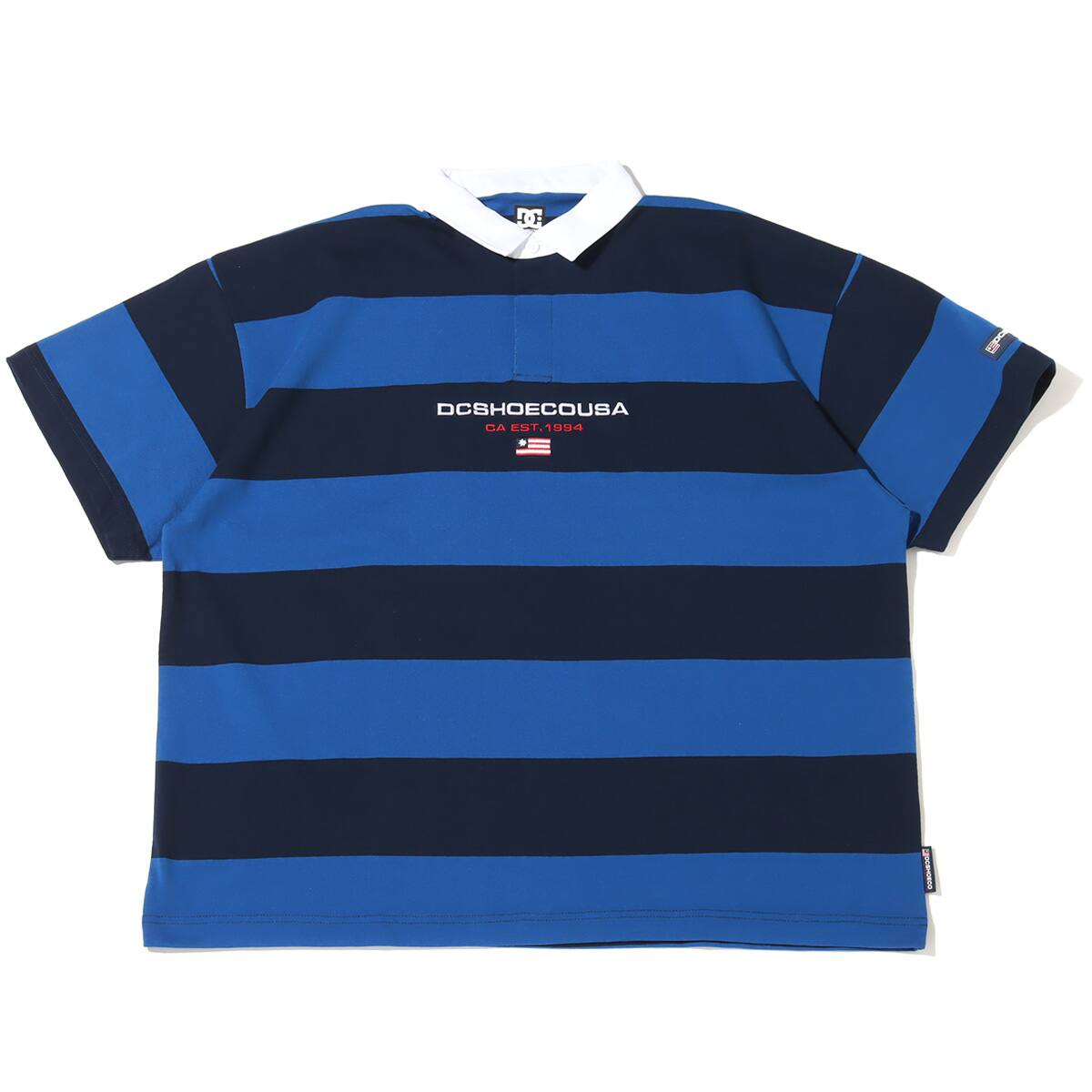 DC SHOES 23 BORDER POLO SS BLUE x NAVY 23SS-Iのメイン画像