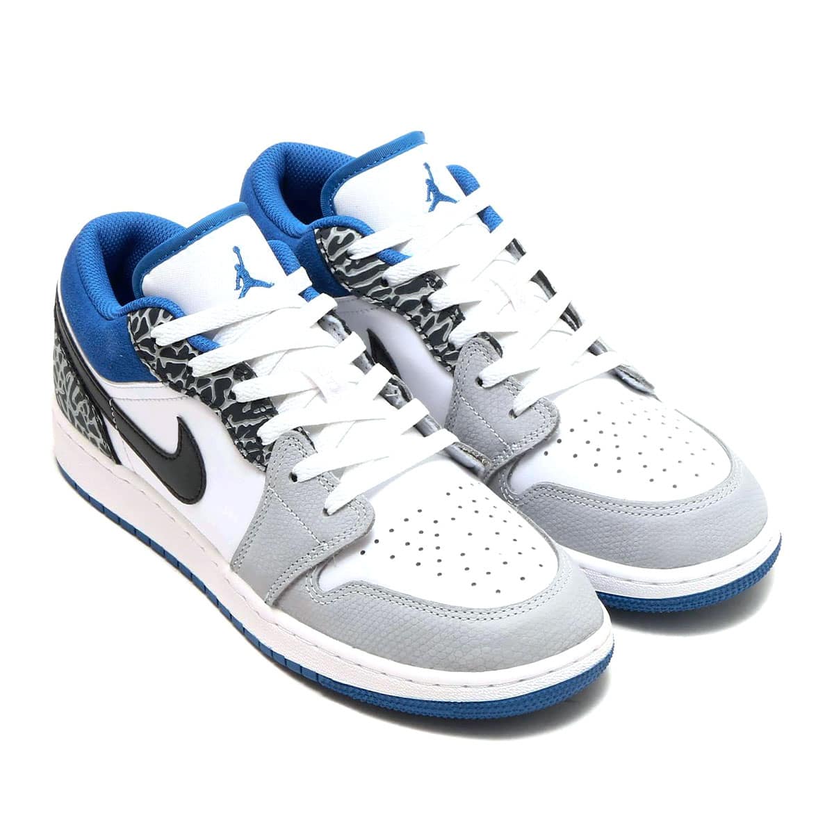 JORDAN BRAND AIR JORDAN 1 LOW SE (GS) WHITE/DK MARINA BLUE