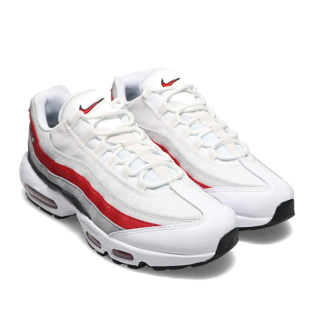 NIKE AIR MAX 95 ESSENTIAL BLACK/WHITE-VARSITY RED-PARTICLE GREY