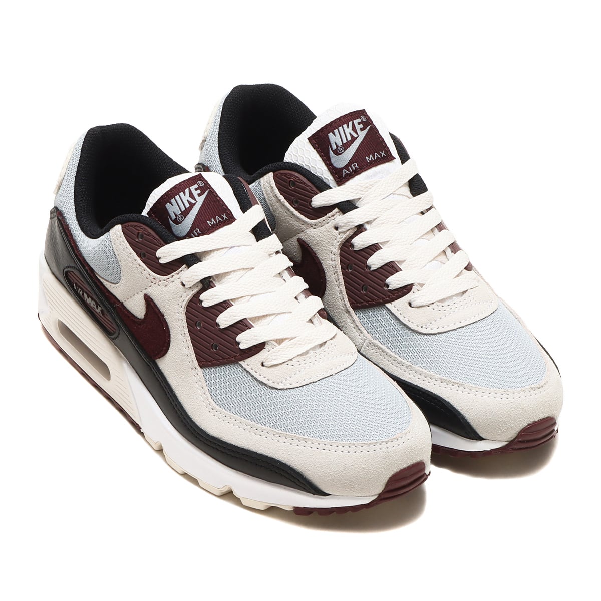 NIKE AIR MAX 90 WOLF GREY/BURGUNDY CRUSH-PHANTOM-BLACK 23SP-I