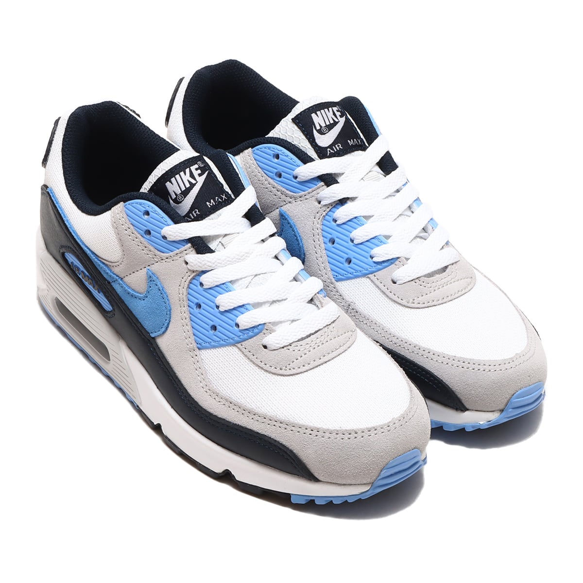 NIKE AIR MAX 90 WHITE/UNIVERSITY BLUE-PURE PLATINUM 23SP-I