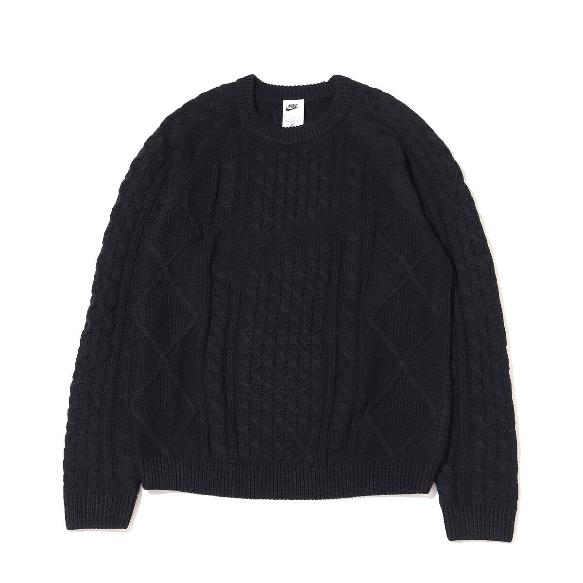 NIKE AS M NL CABLE KNIT SWEATER LS BLACK 22HO-I