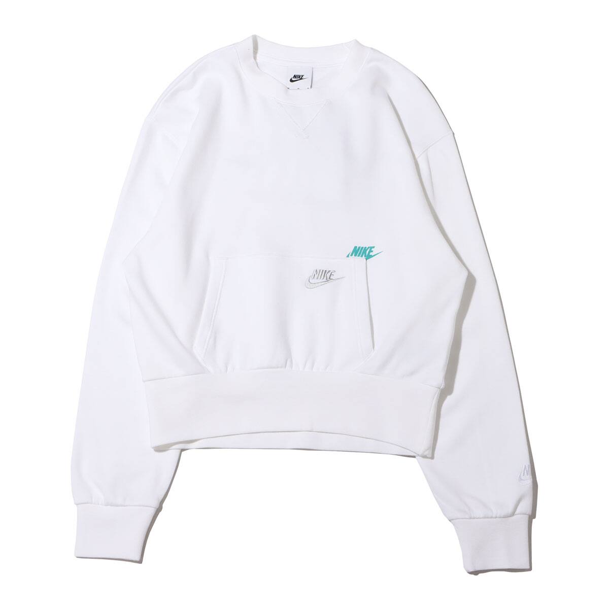 NIKE AS W NSW FLC CREW CPPS WHITE/WASHED TEAL 22SP-I|atmos（アトモス） 公式オンラインストア