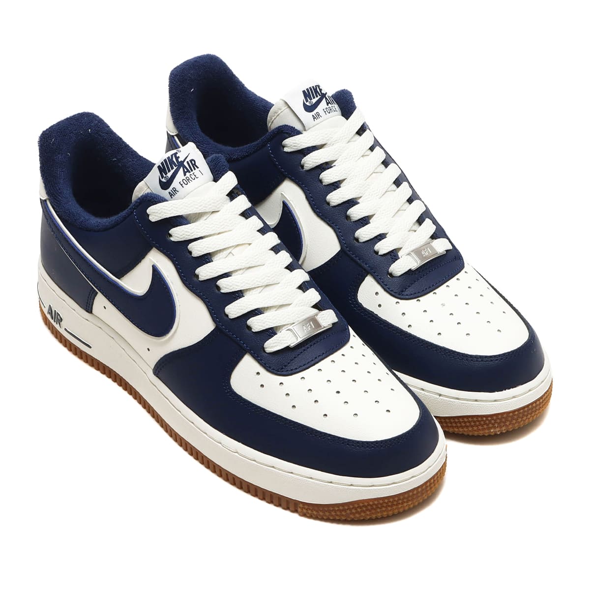 NIKE AIR FORCE 1 07 LV8 SAIL MIDNIGHT NAVY GUM MED BROWN 22HO I