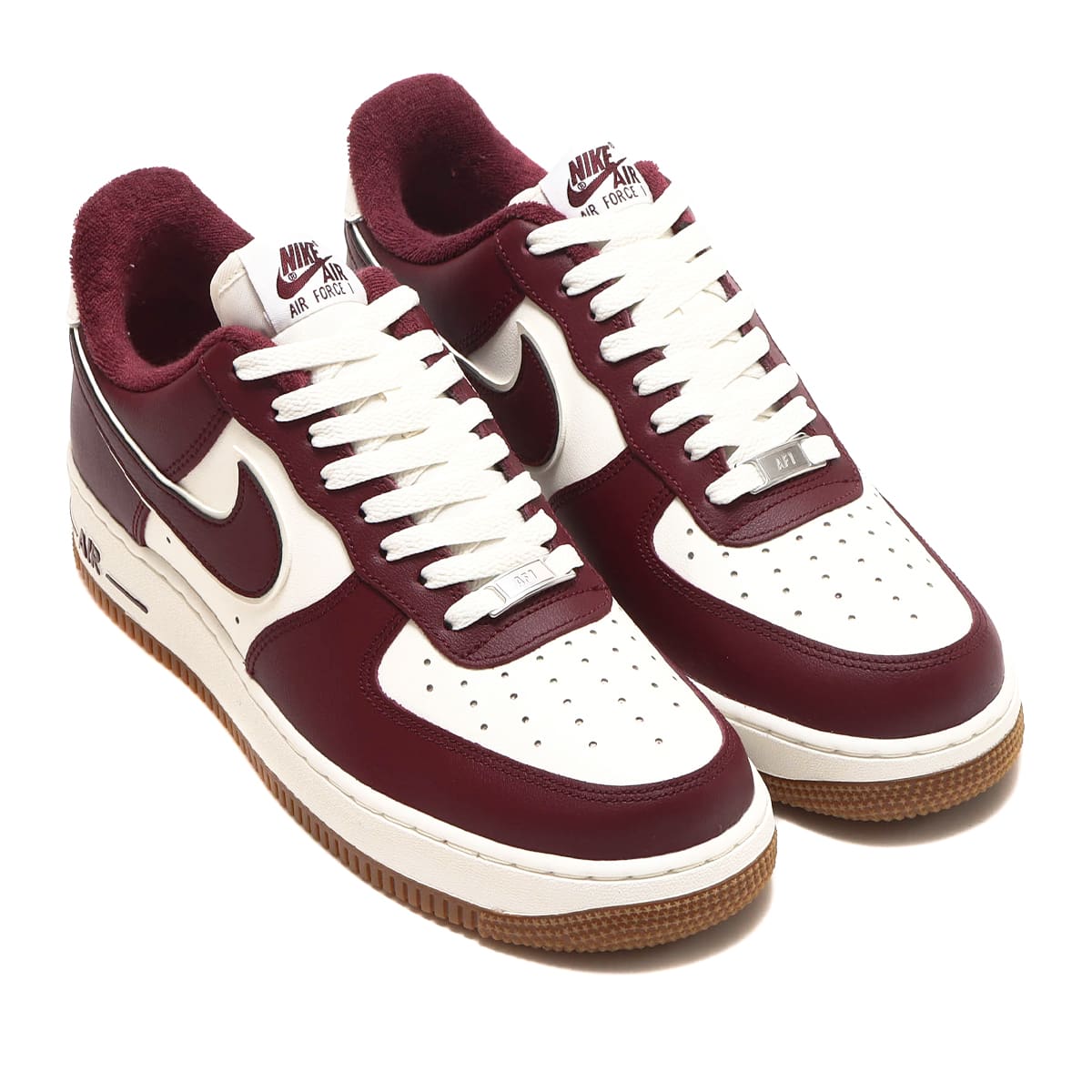 NIKE AIR FORCE 1 07 LV8 SAIL NIGHT MAROON GUM MED BROWN 22HO I