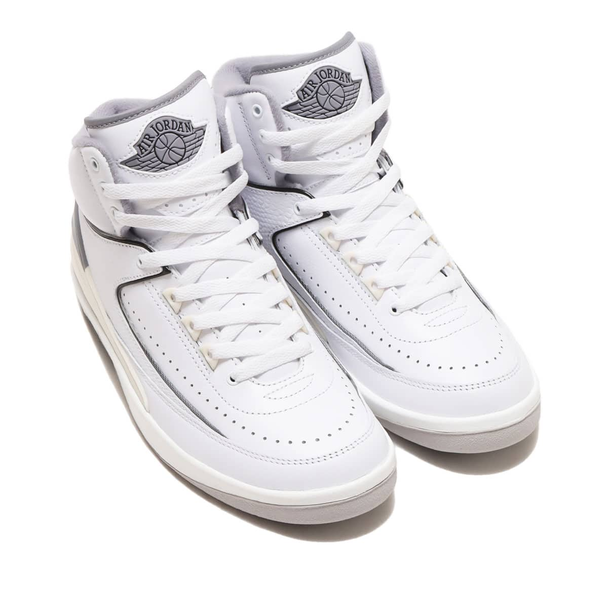 JORDAN BRAND AIR JORDAN 2 RETRO GS WHITE/CEMENT GREY-SAIL-BLACK 23SU-I