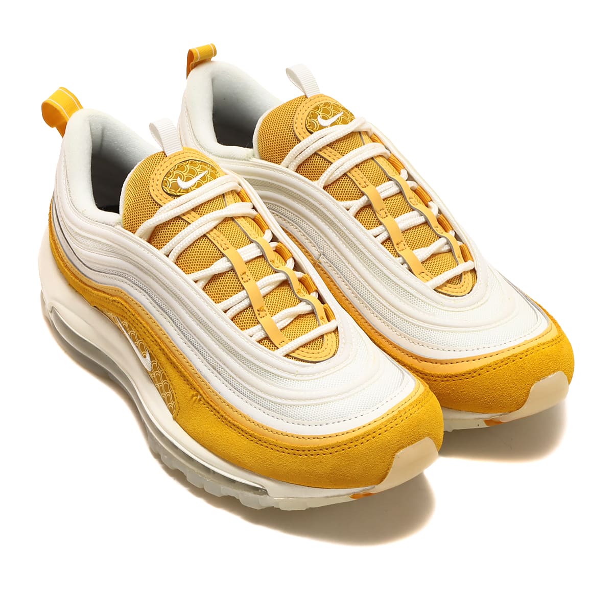 yellow and white 97 air max