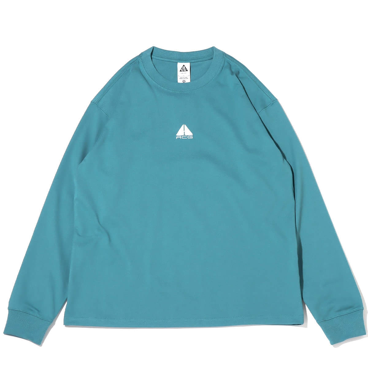 NIKE AS M NRG ACG LS LBR TEE LUNGS MINERAL TEAL/LIGHT SILVER ...