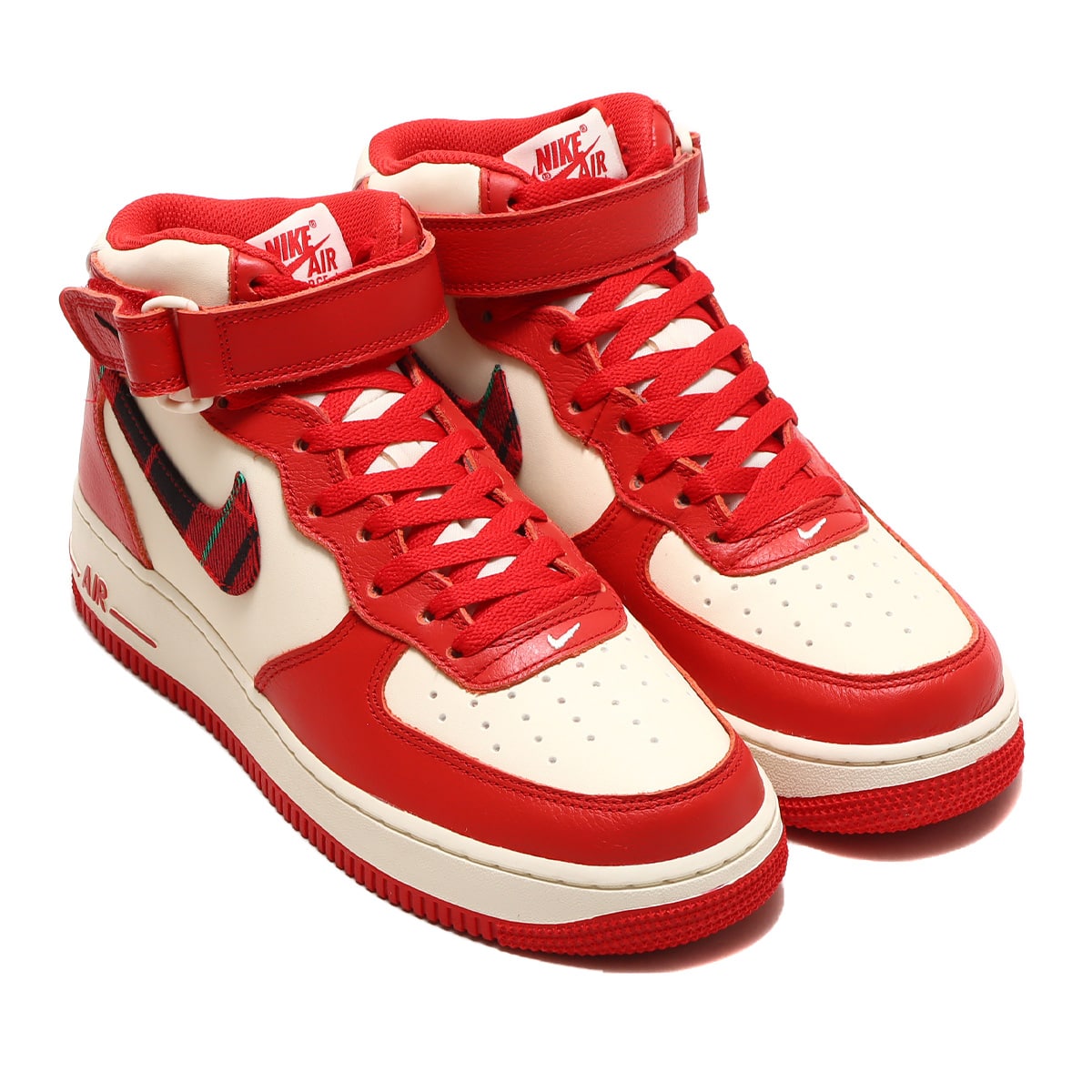 NIKE AIR FORCE 1 MID '07 LX PALE IVORY/UNIVERSITY RED-BLACK 23SP-I