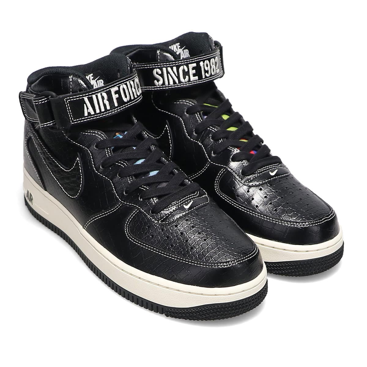 NIKE◇AIR FORCE 1 MID 07_エアフォース 1 ミッド 07 26.5cm BLK 【一