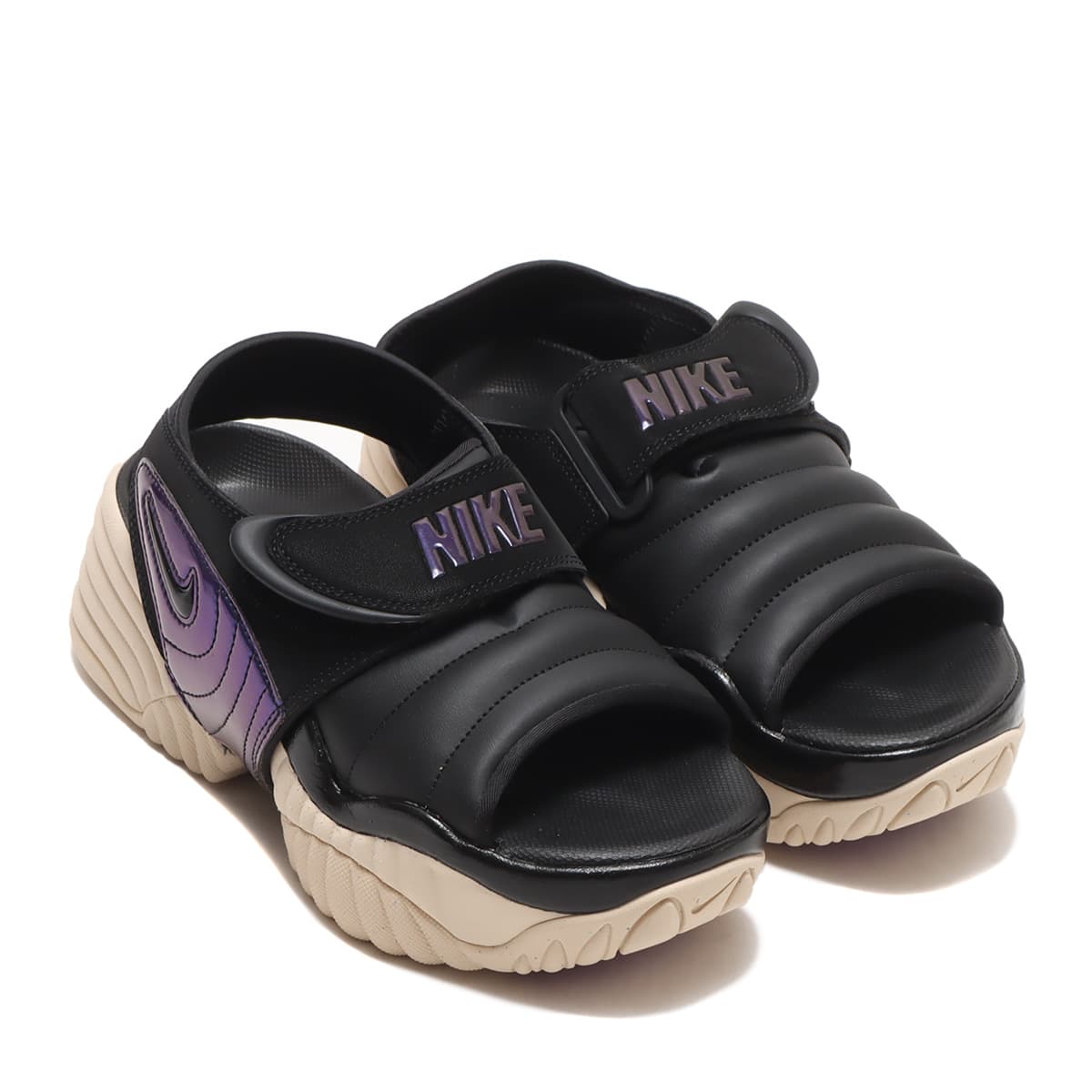 NIKE W ADJUST FORCE SANDAL MULTI-COLOR/BLACK-SANDDRIFT-VIVID PURPLE 23SU-I