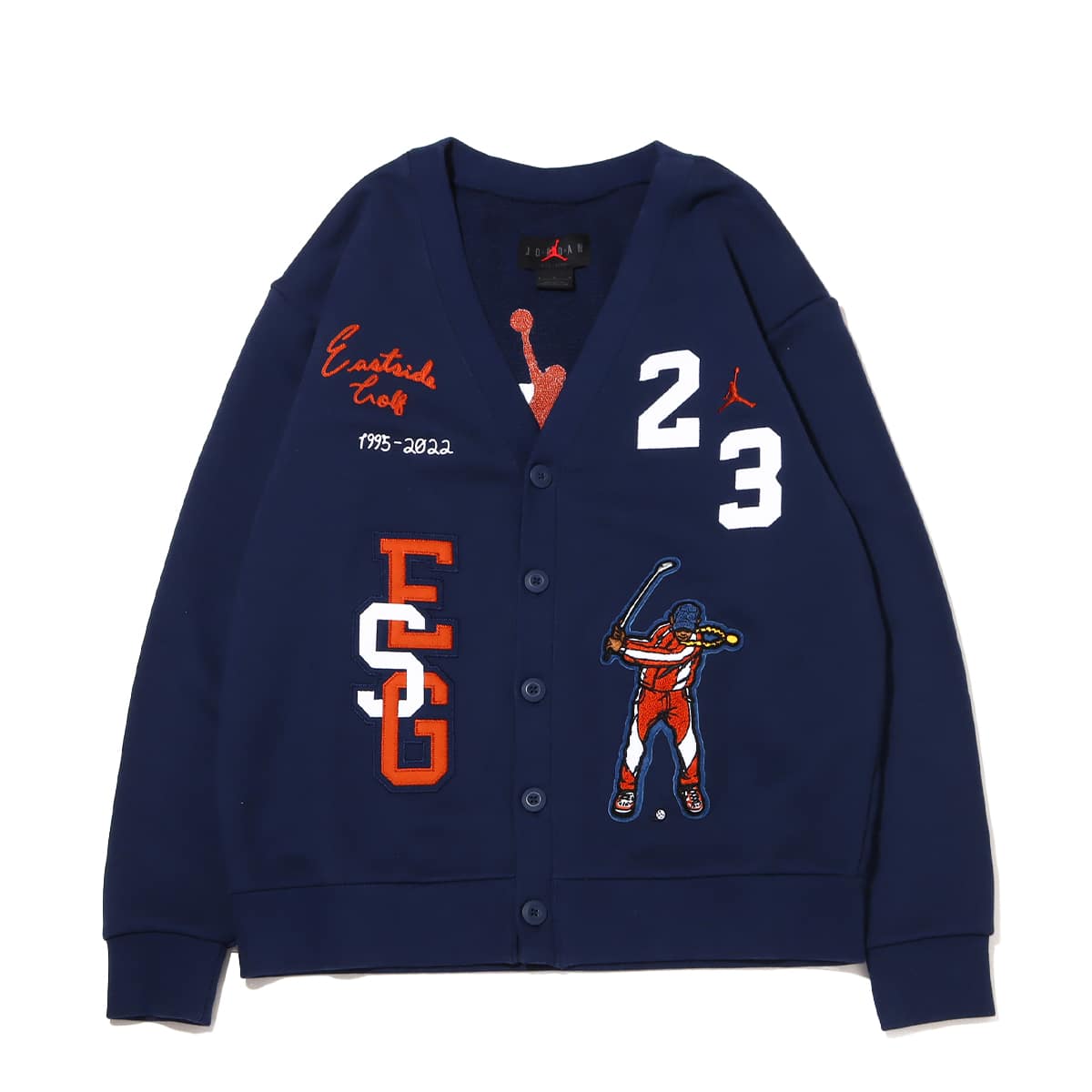 JORDAN BRAND M J EG CARDIGAN MIDNIGHT NAVY/WHITE/BURNT SUNRISE HO S