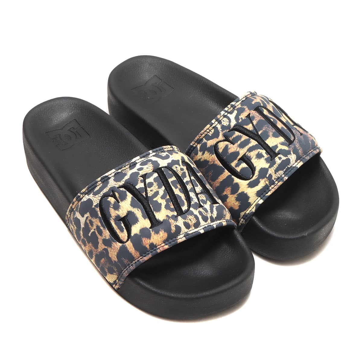 DC SHOES Ws DC SLIDE PLATFORM BLACK/LEOPARD 23SS-Iのメイン画像