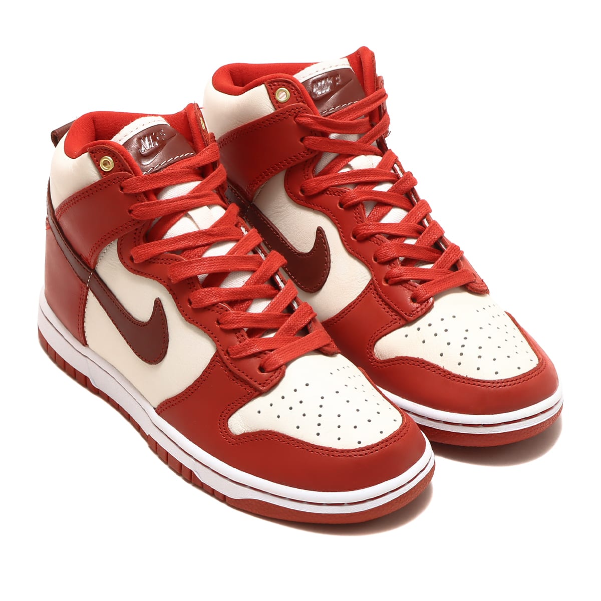 NIKE DUNK HIGH GUM RED-SAIL レザー キャンパス