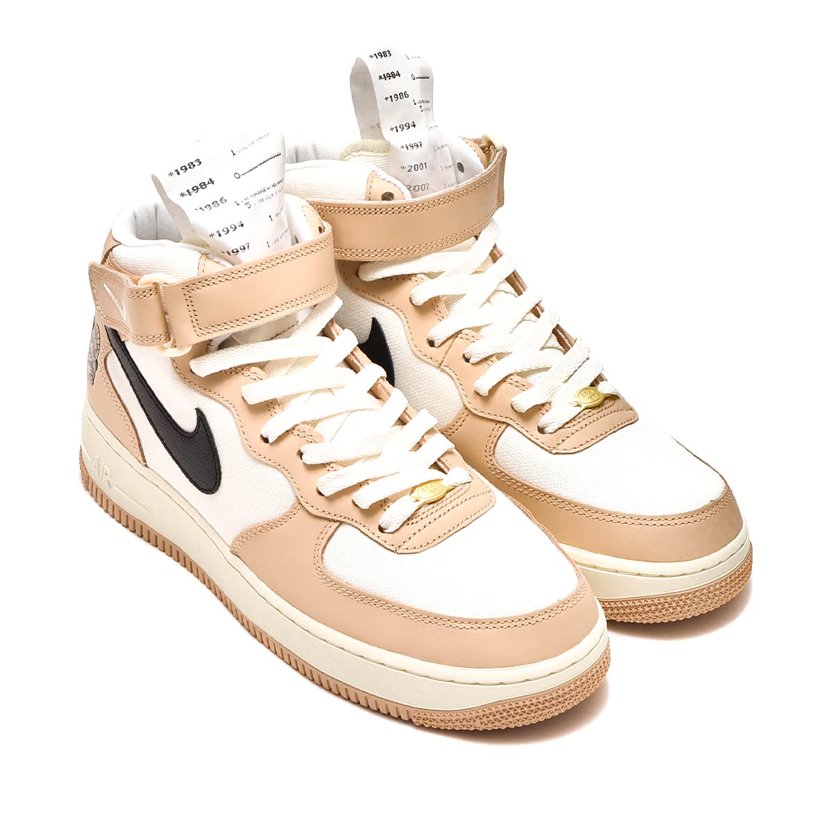 NIKE AIR FORCE 1 MID '07 SHIMMER/BLACK-PALE IVORY-COCONUT MILK