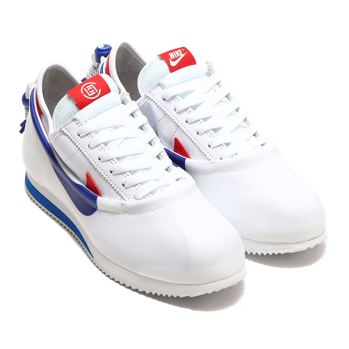 CLOT × Nike Cortez White and Game Royal