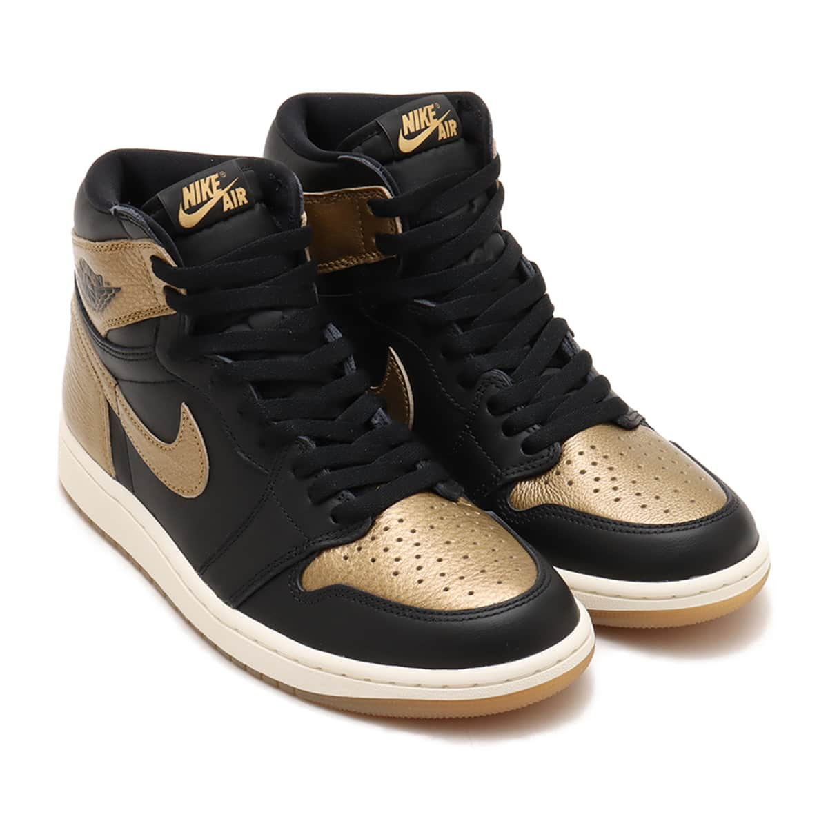 Nike air zwart goud online