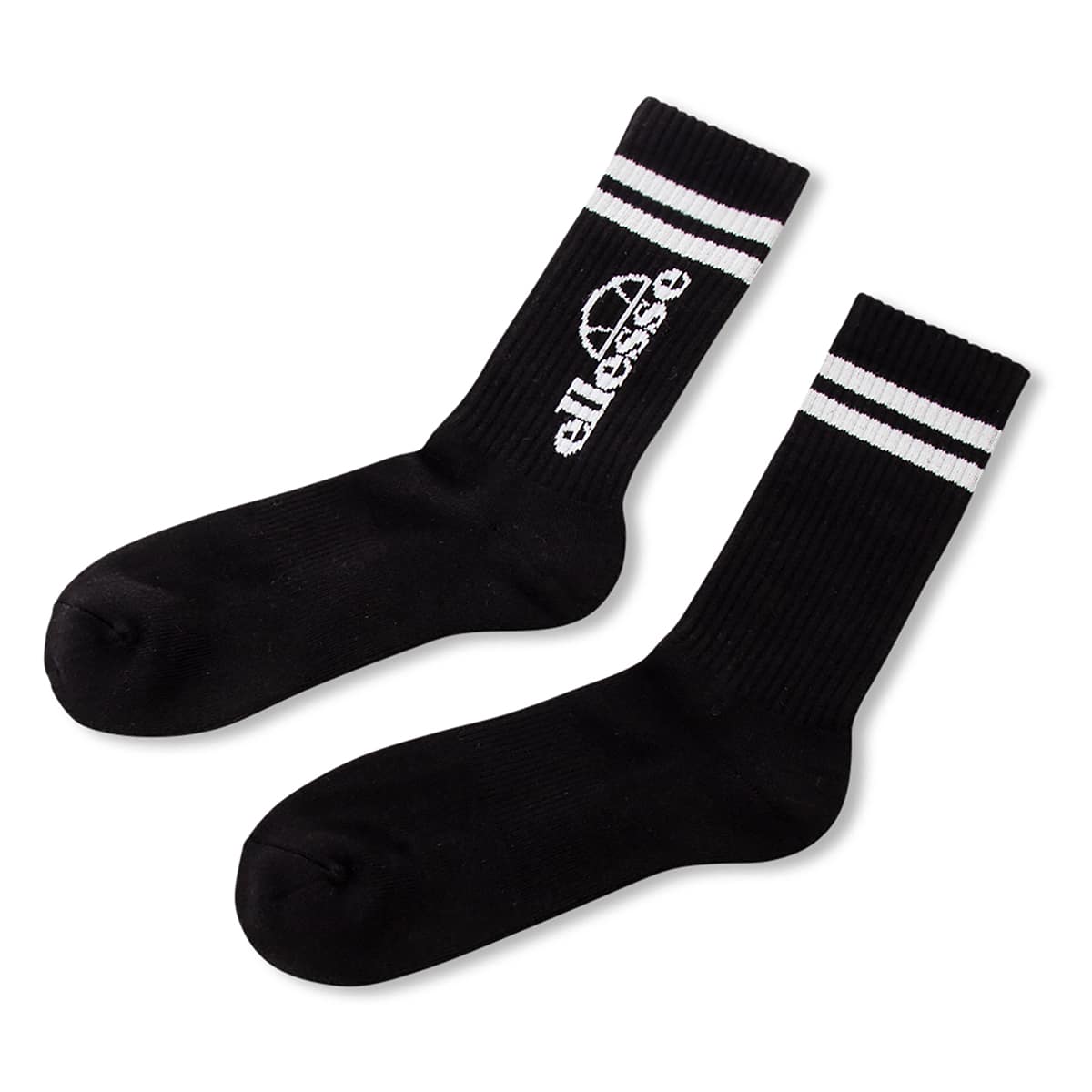 ellesse Crew Socks BLACK 20FW-Iのメイン画像
