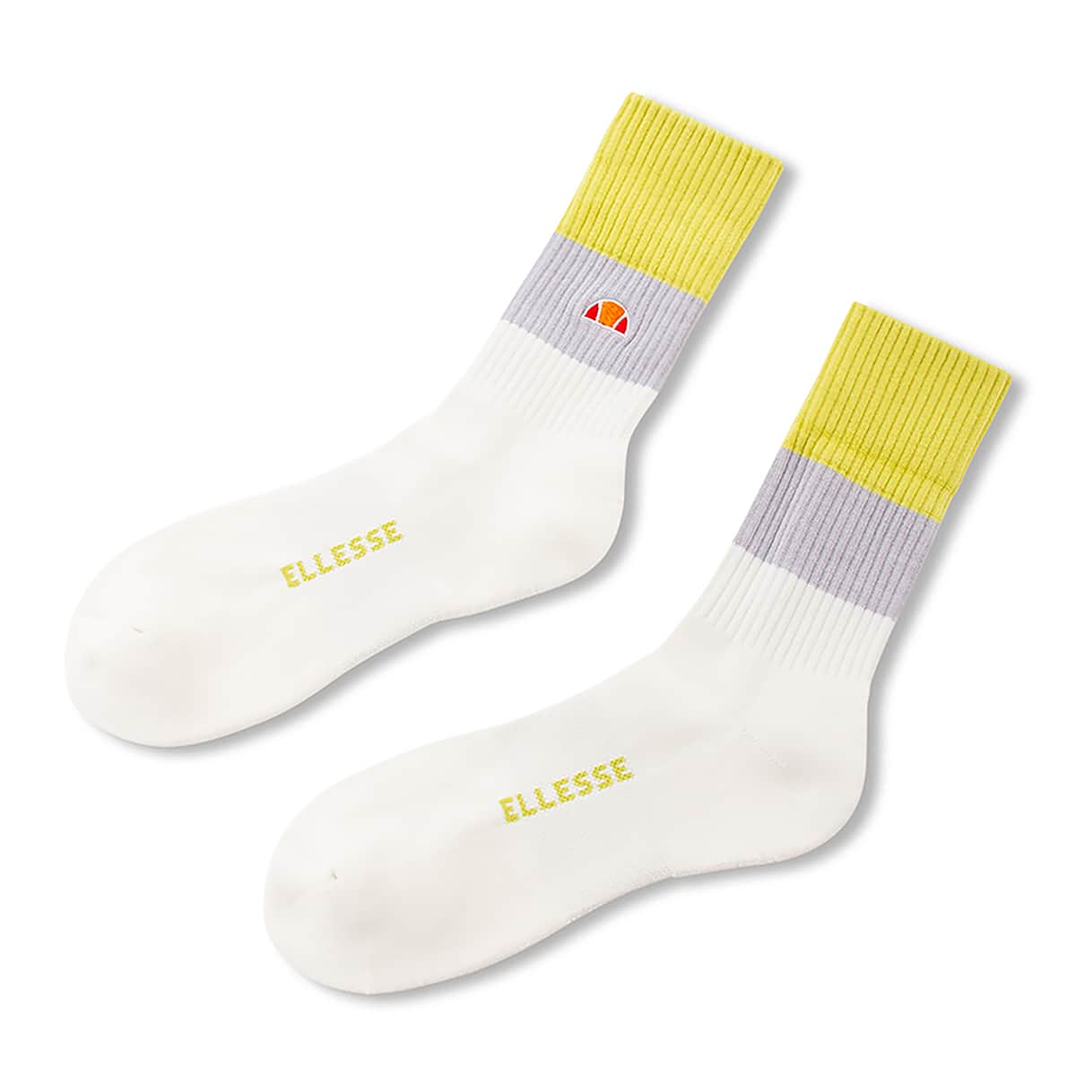 ellesse 2ウェイ ソックス イエロー 21FW-Iのメイン画像