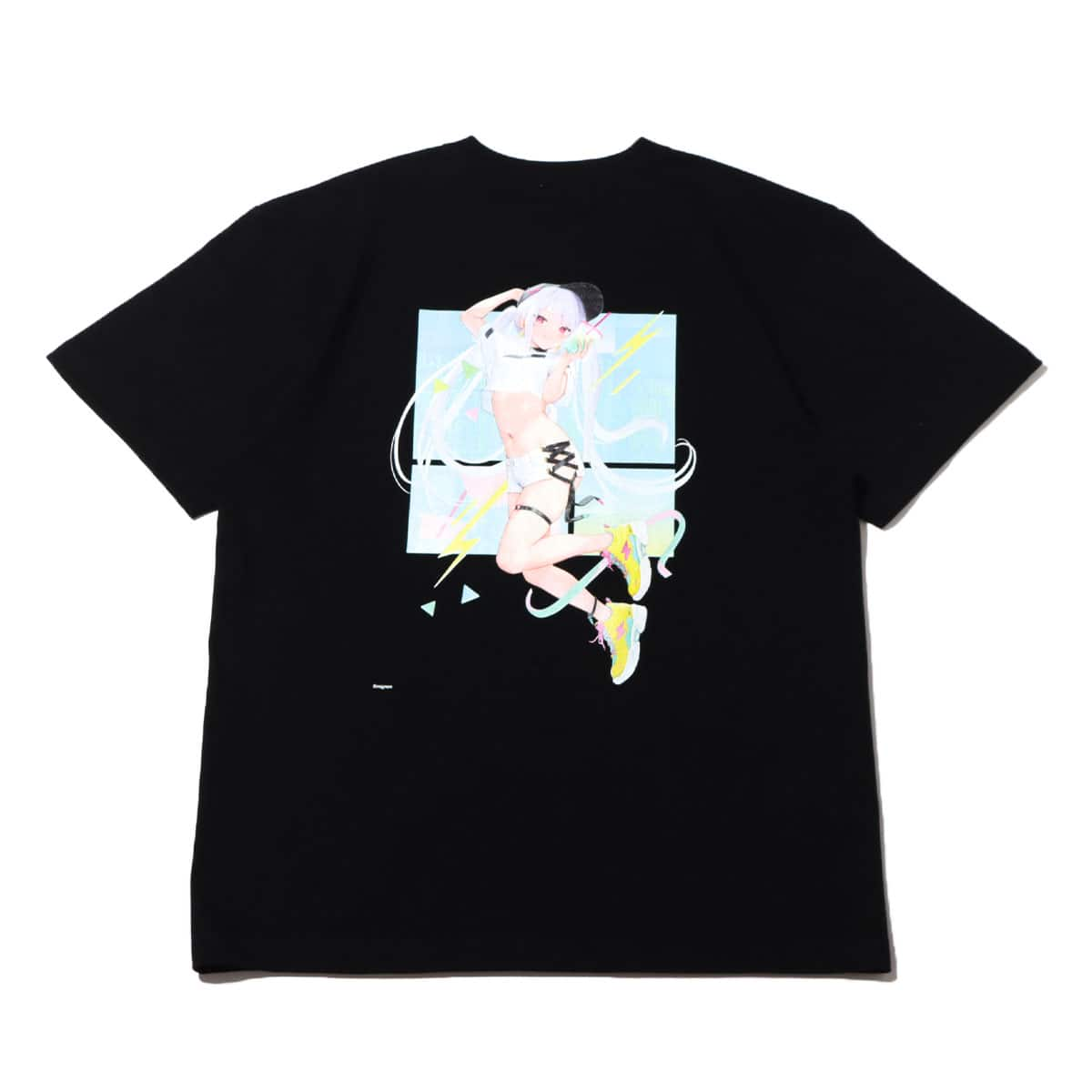 atmos x 絵師100人展 MIGNON TEE BLACK 22SU-I