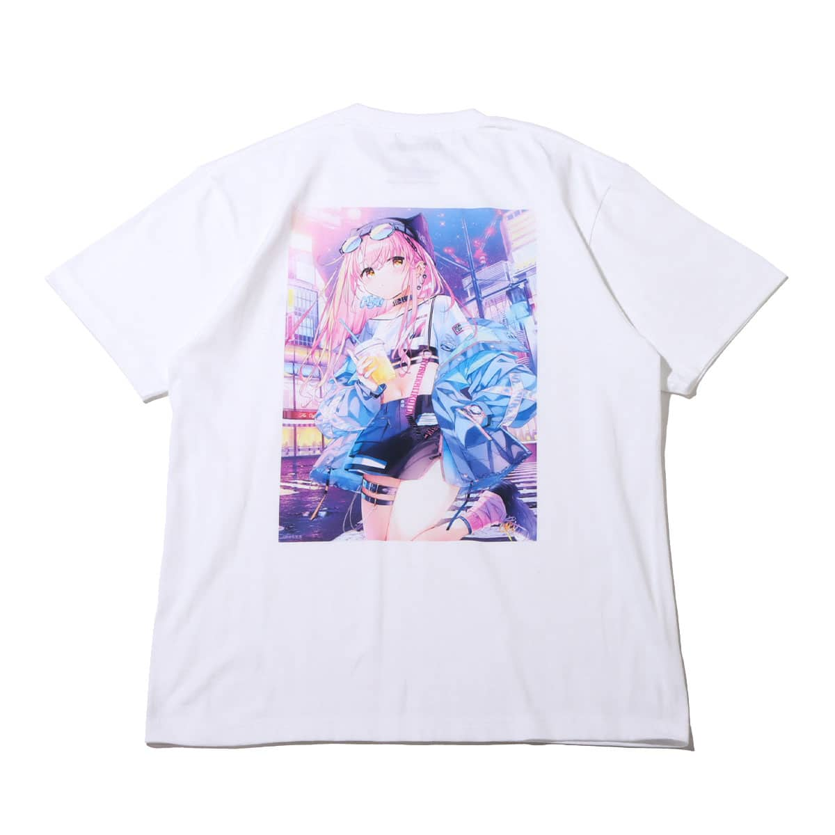 atmos x 絵師100人展 きみしま青 TEE WHITE 22SU-I