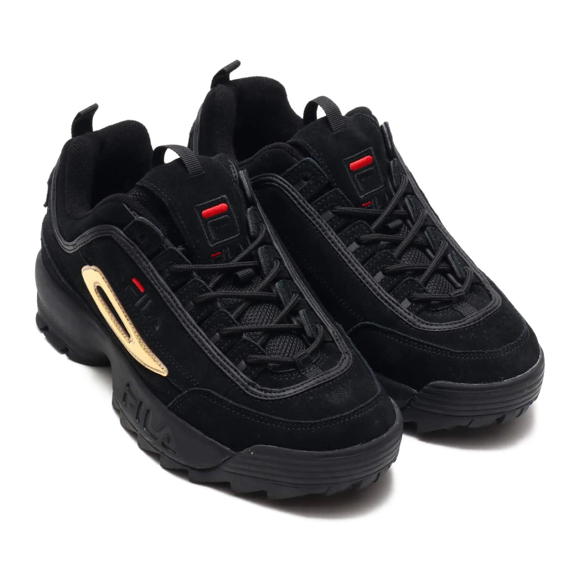 fila disruptor black gold