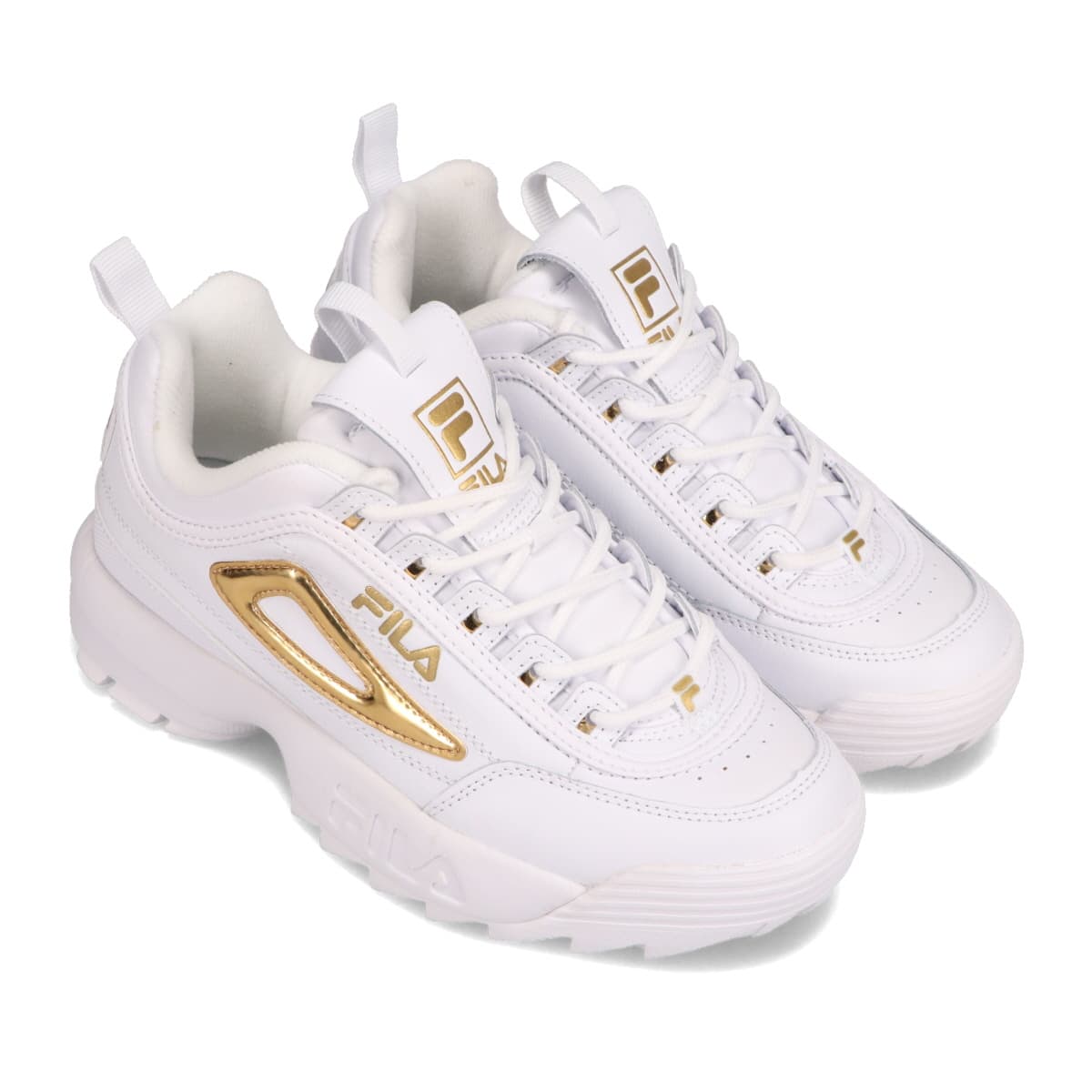 fila disruptor 2 white pink gold