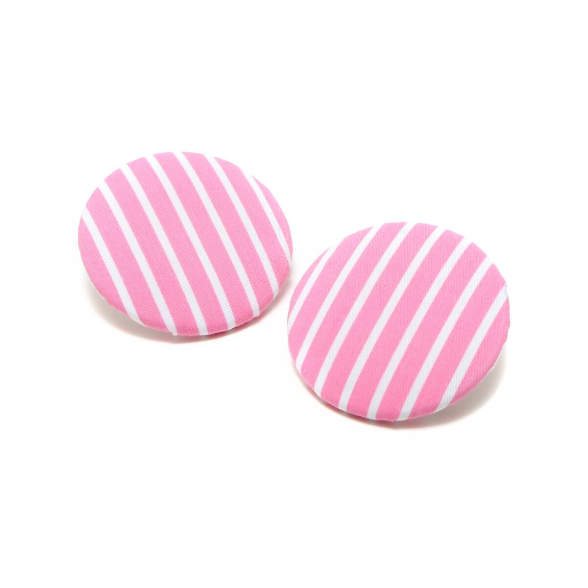Fone ストライプサークルピアスPINK 18SP-Iのメイン画像