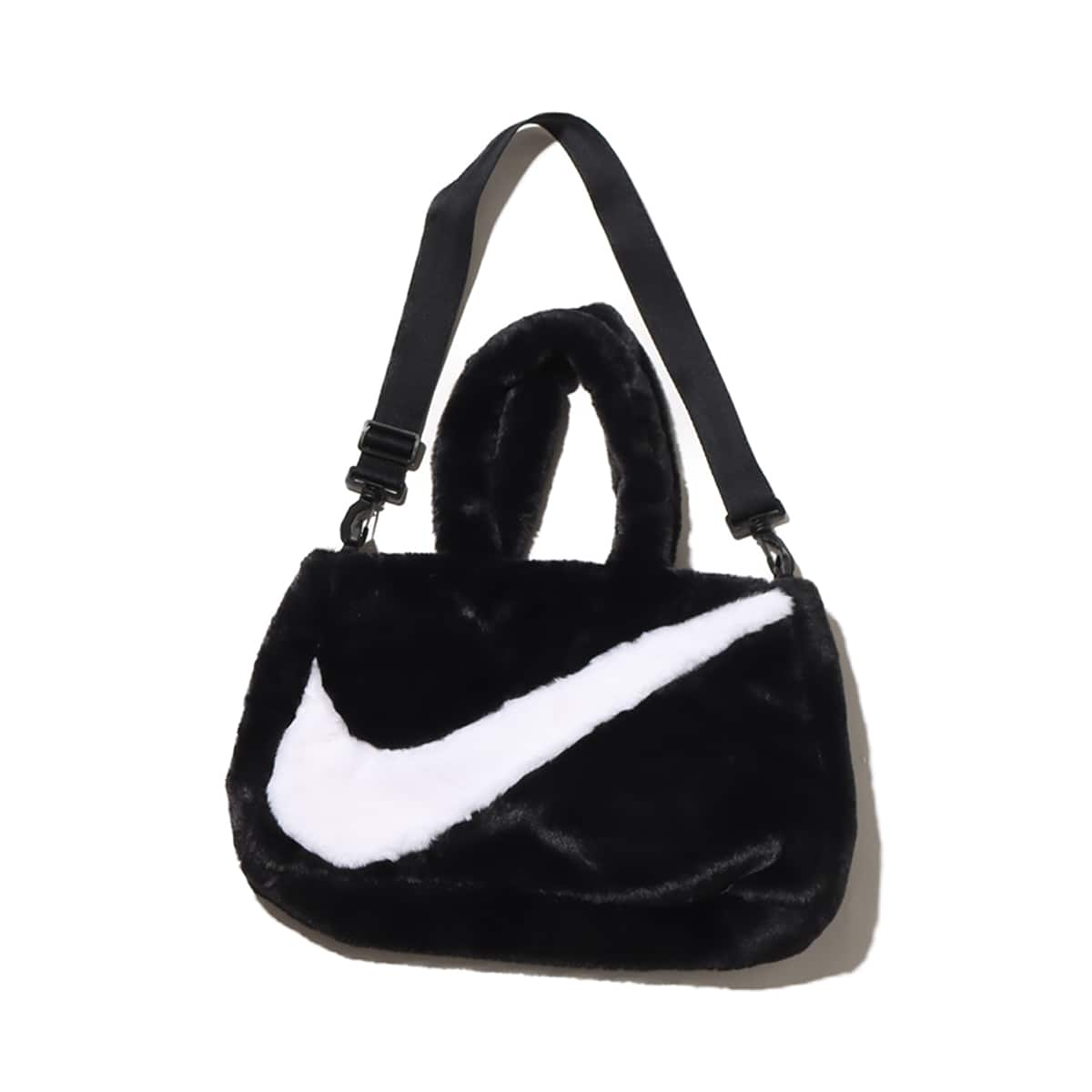 NIKE W NSW FX FUR TOTE HO23 BLACK/BLACK/WHITE 23HO-I