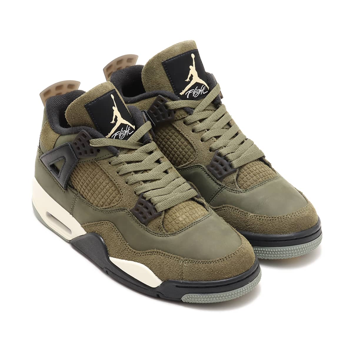 JORDAN BRAND AIR JORDAN 4 RETRO SE CRAFT MEDIUM OLIVE/PALE VANILLA-CARGO  KHAKI