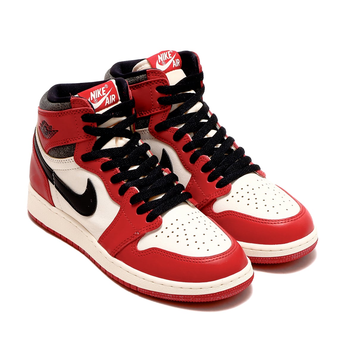 JORDAN BRAND AIR JORDAN 1 RETRO HIGH OG GS VARSITY RED/BLACK-SAIL-MUSLIN  22HO-I