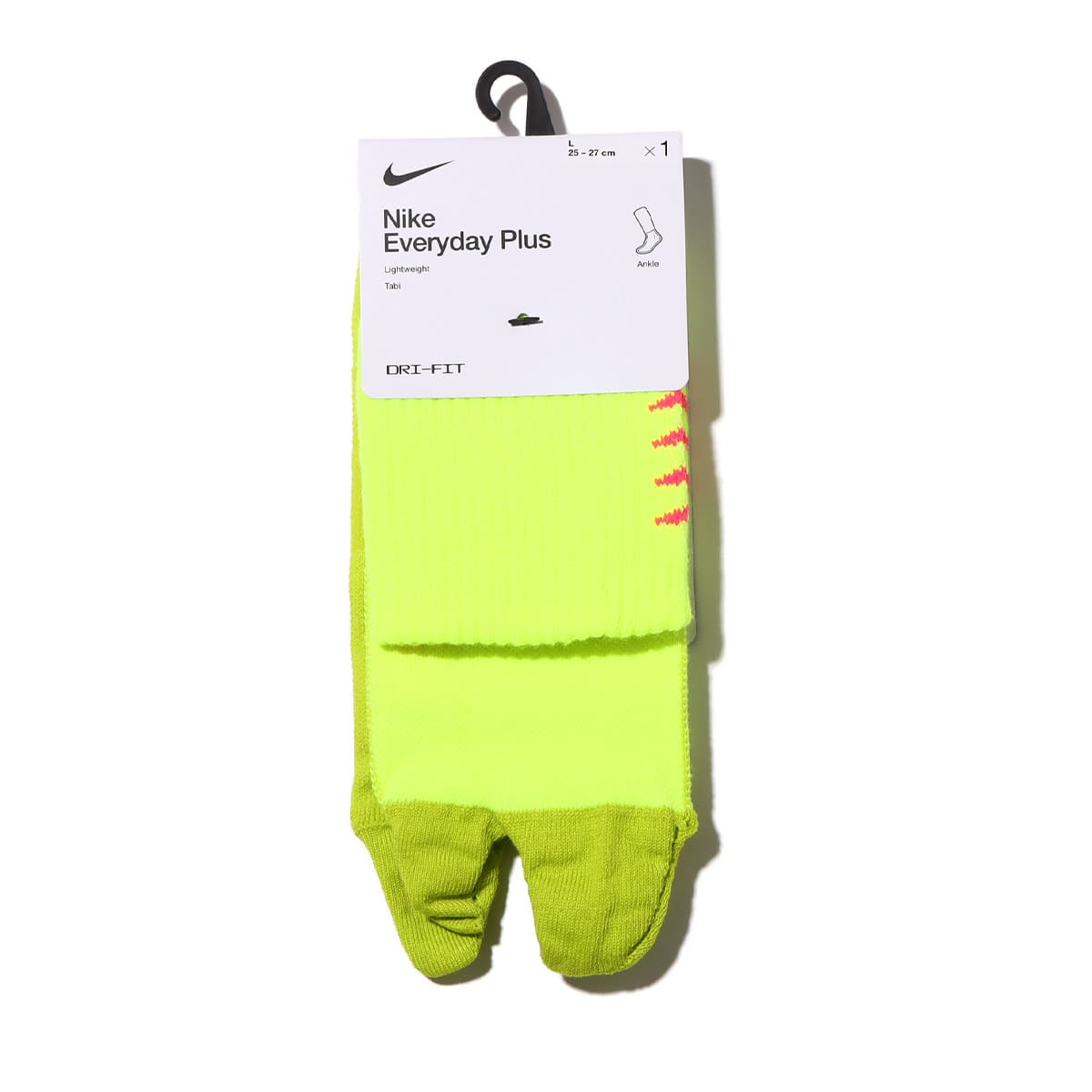 NIKE U NK ED PLUS LTWT ANKLE 160 VOLT/BRIGHT CACTUS/HYPER PINK 23SP-Iのメイン画像