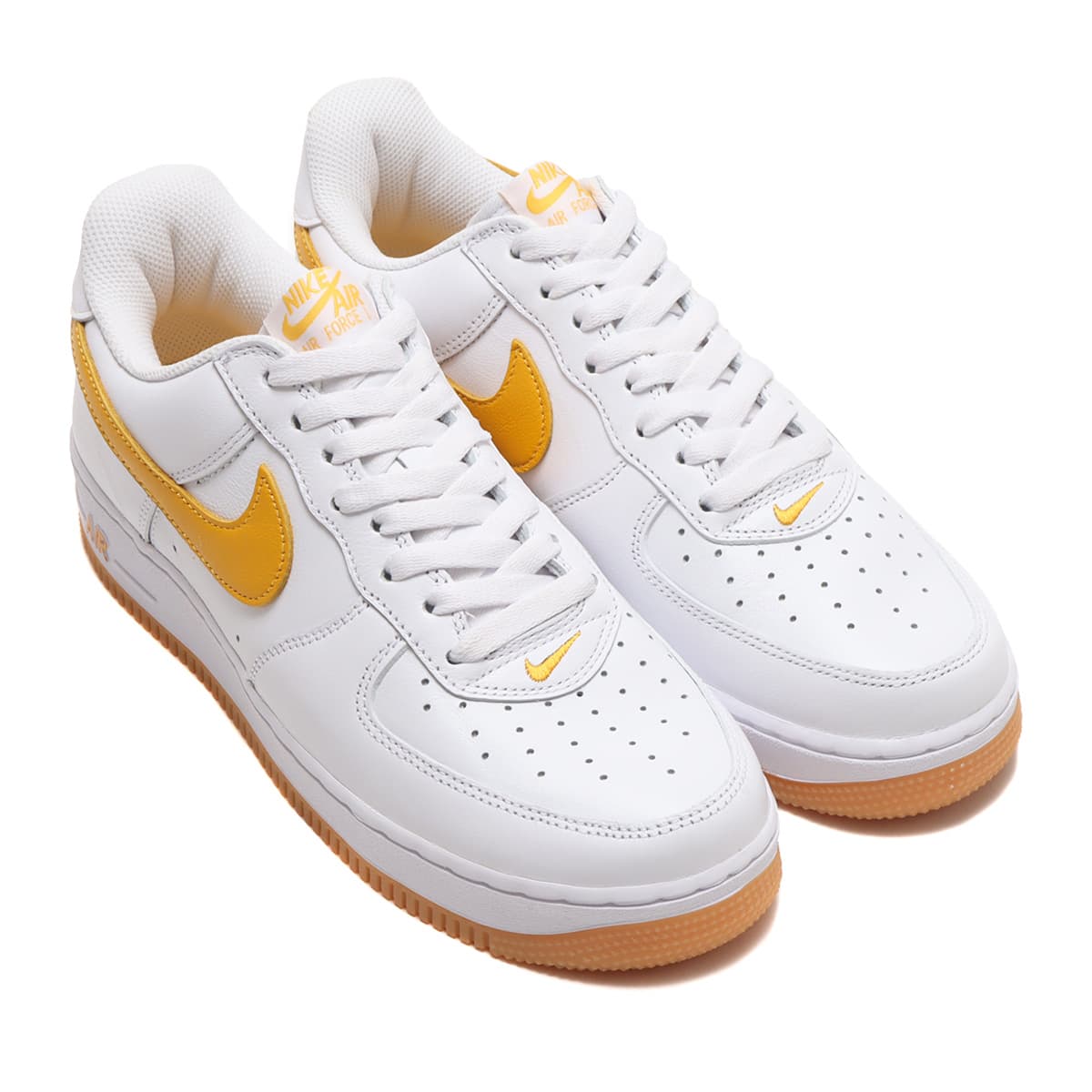 NIKE AIR FORCE 1 LOW RETRO QS WHITE/UNIVERSITY GOLD-GUM YELLOW 23SU-S