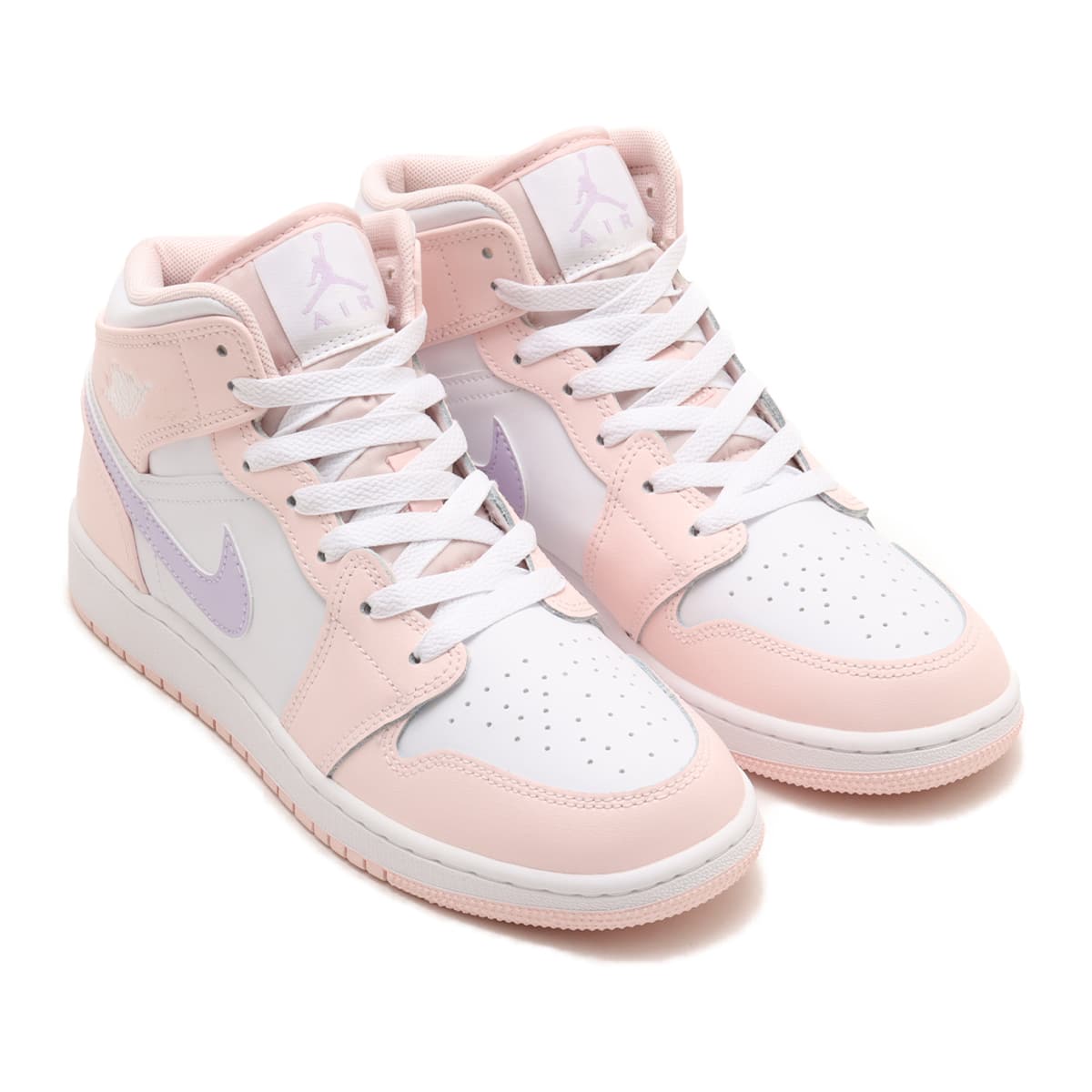 JORDAN BRAND AIR JORDAN 1 MID (GS) PINK WASH/VIOLET FROST-WHITE 24SP-I