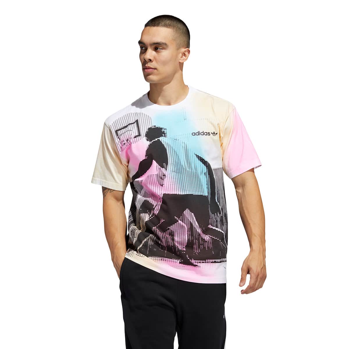 adidas SPORT BB TEE SOLAR PINK/LIGHT AQUA/GLOW ORANGE 20SS-I_photo_large