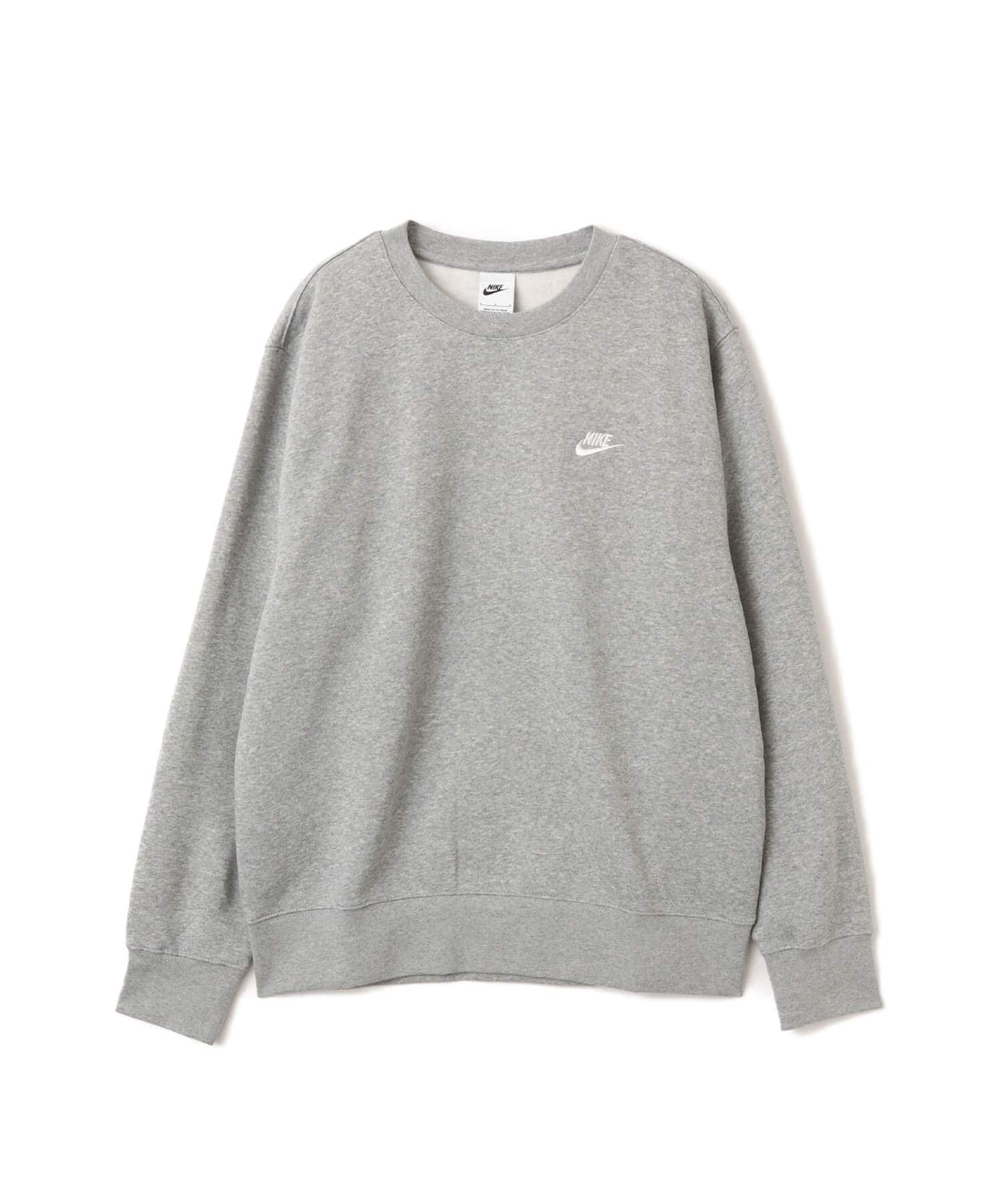 NIKE AS M NK CLUB BB CREW DK GREY HEATHER/WHITEのメイン画像