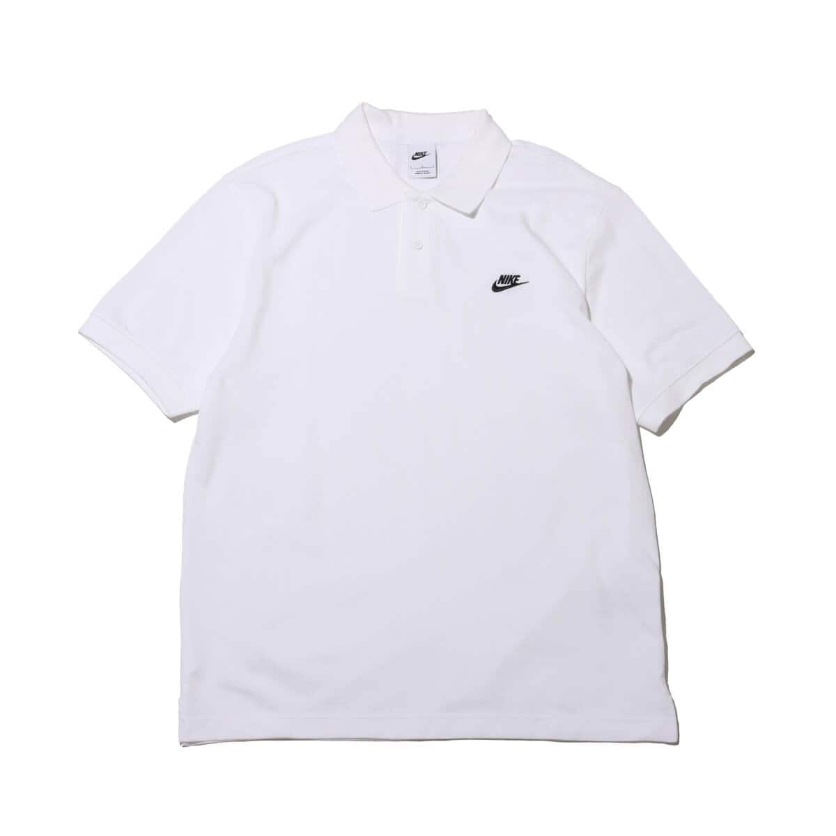 NIKE AS M NK CLUB SS POLO PIQUE WHITE/BLACK