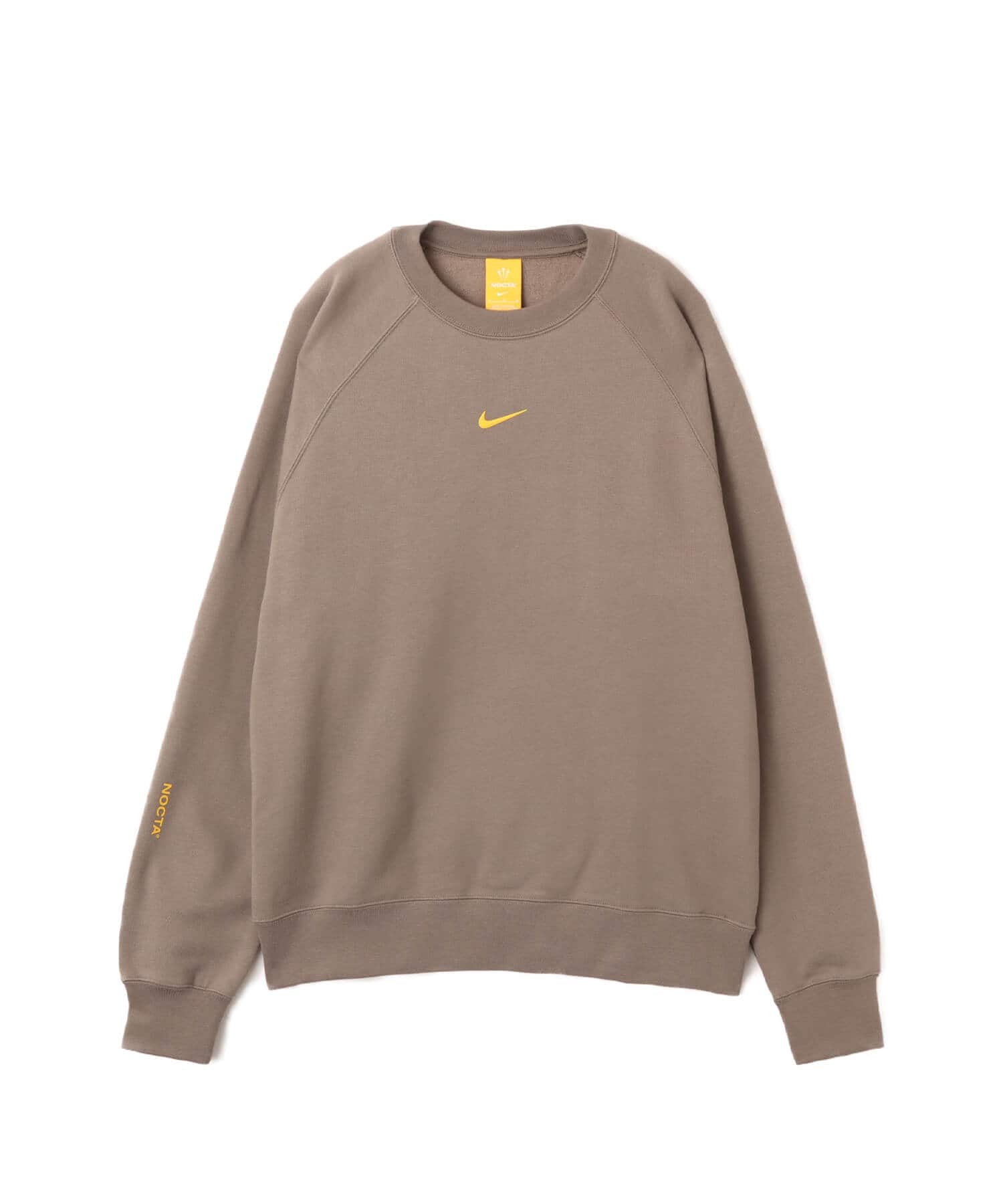 NIKE AS M NRG NOCTA CS CREW FLC OLIVE GREY/YELLOW OCHREのメイン画像