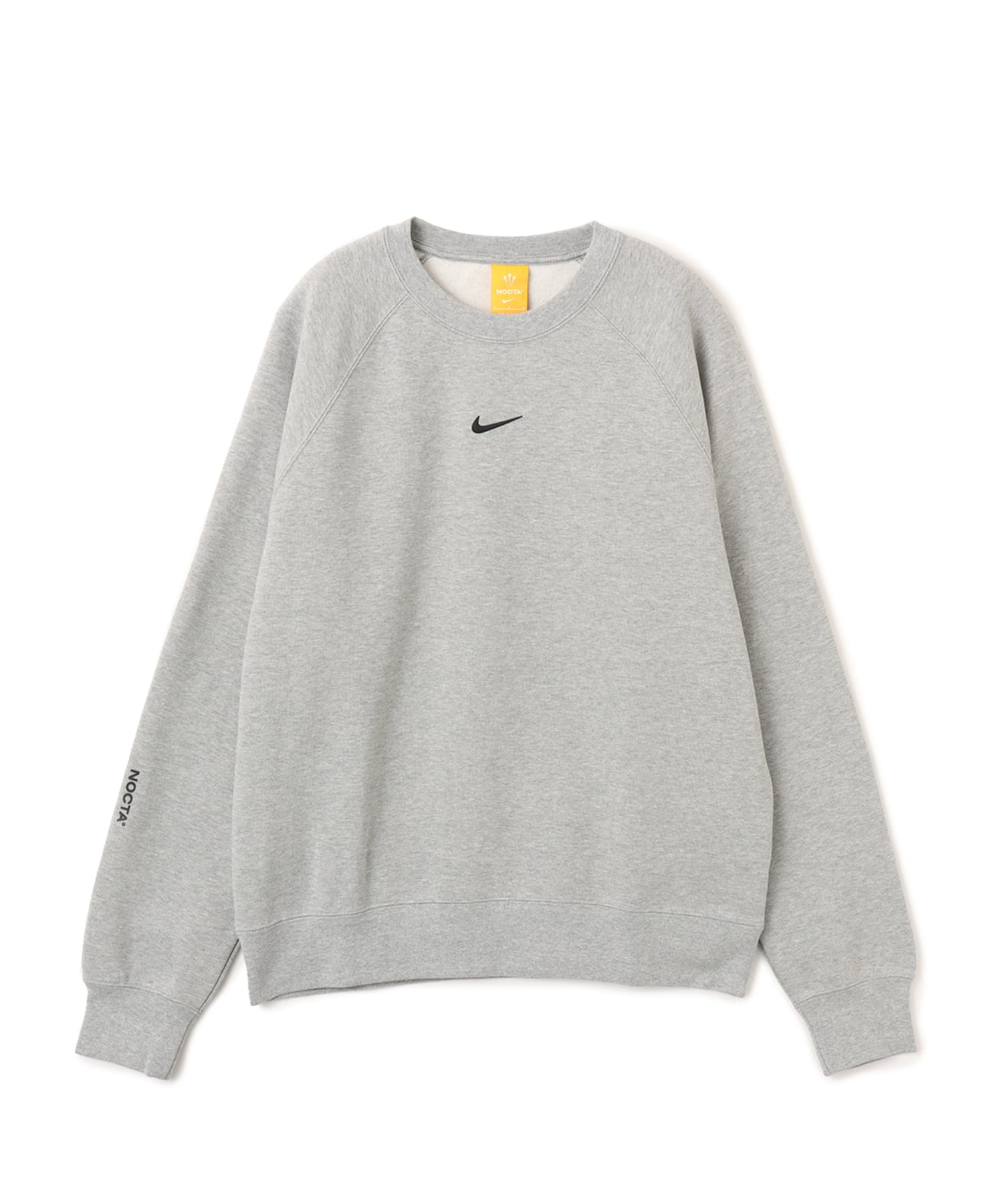 NIKE AS M NRG NOCTA CS CREW FLC DK GREY HEATHER/BLACKのメイン画像