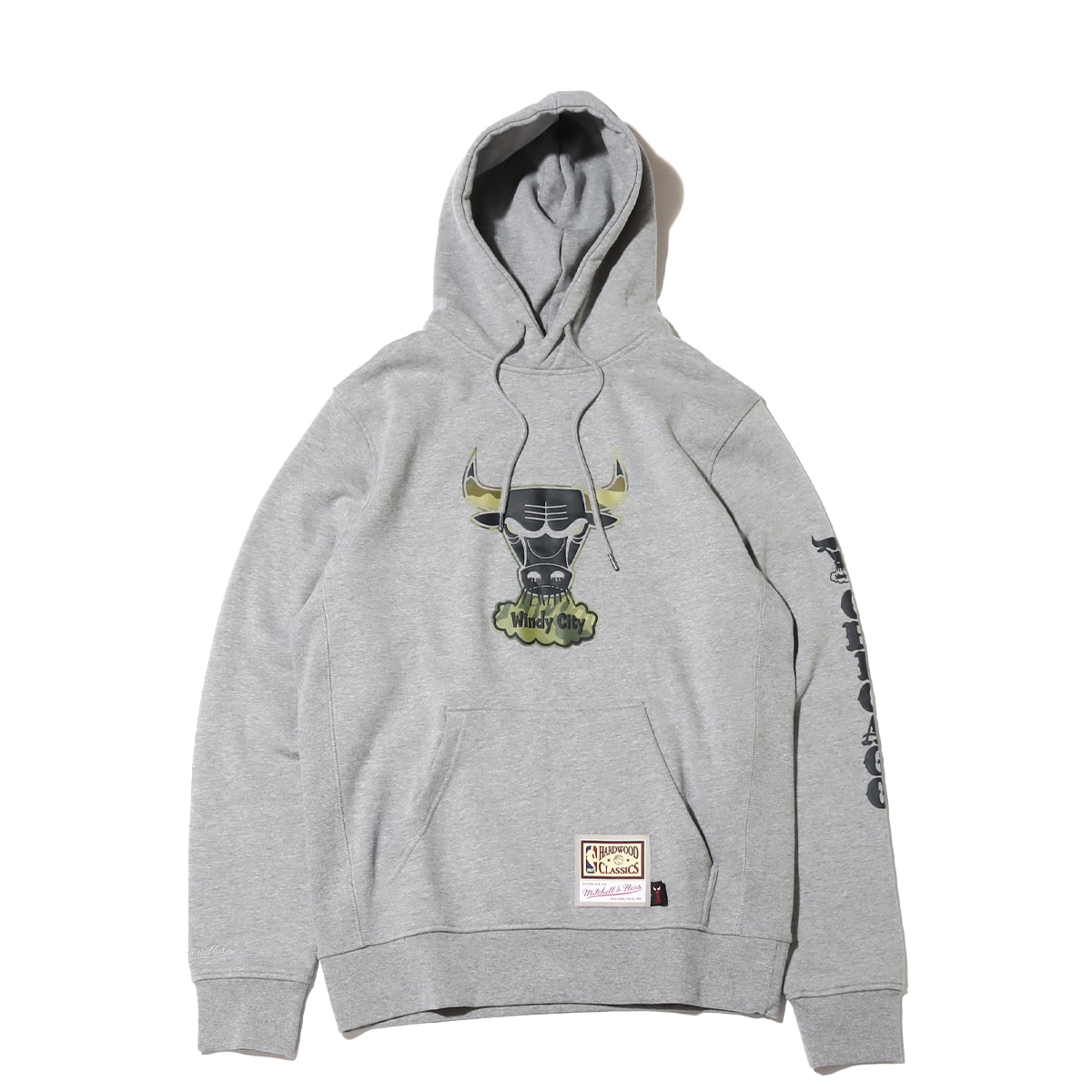 Mitchell & Ness Camo Hoody Bulls GRAY 22FW-Iのメイン画像
