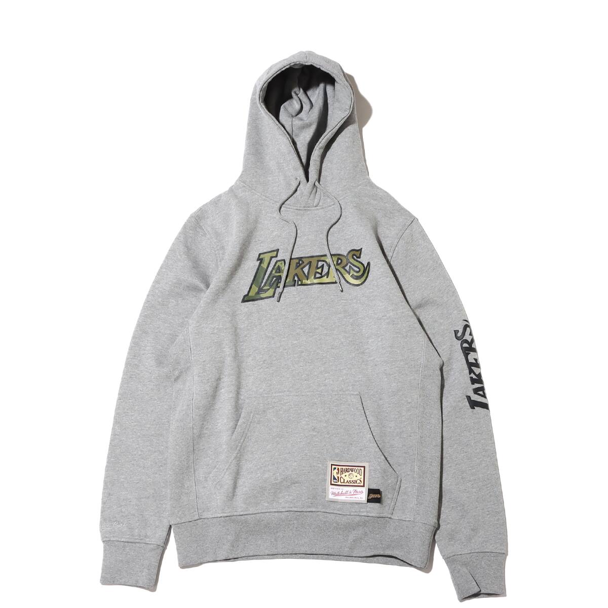 Mitchell & Ness Camo Hoody Lakers GRAY 22FW-Iのメイン画像
