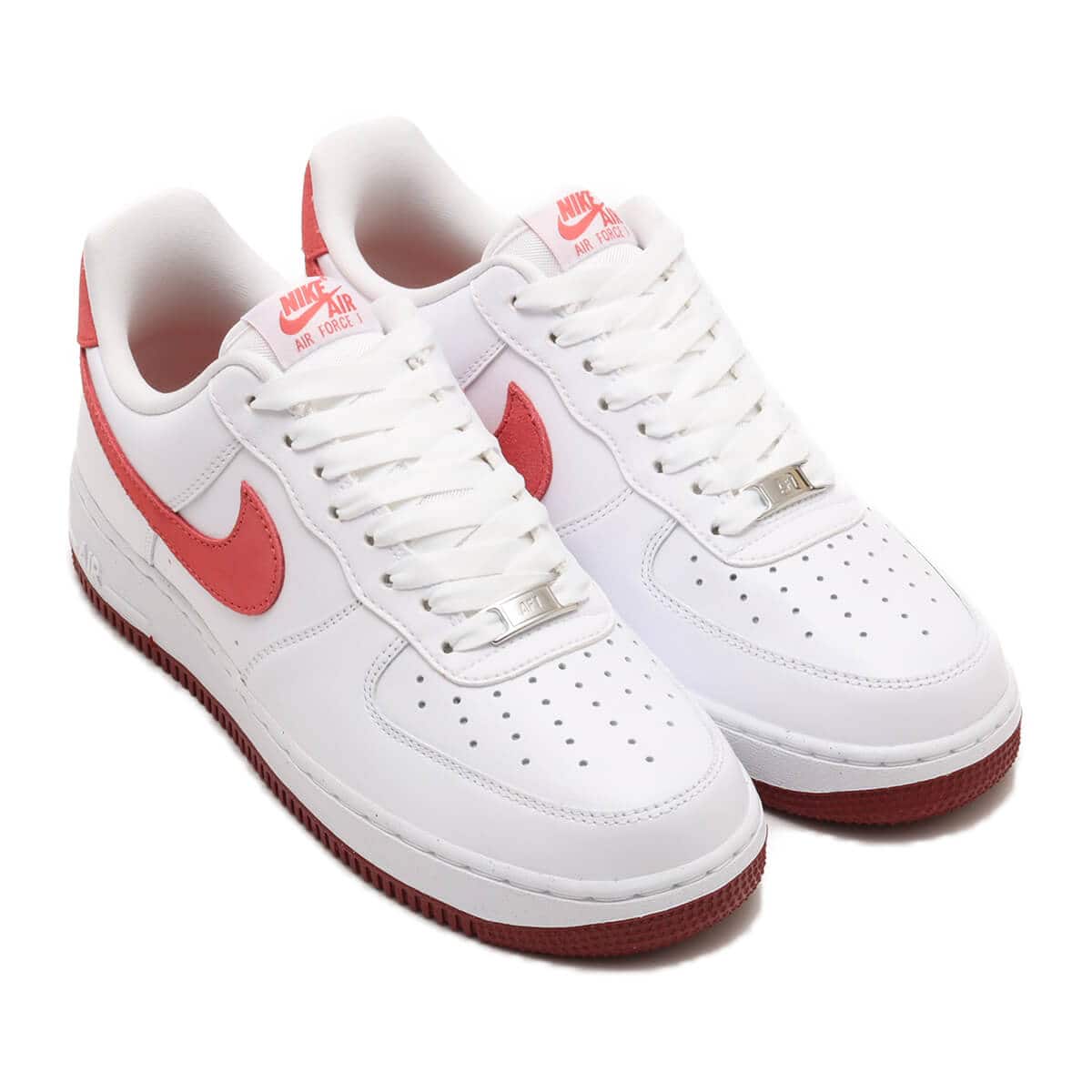 NIKE W AIR FORCE 1 '07 WHITE/ADOBE-TEAM RED-DRAGON RED 24SP-I