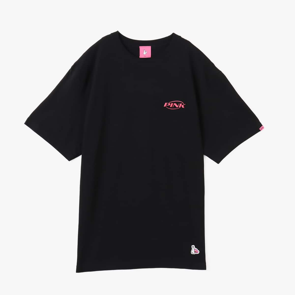 FR2梅 atmos pink collaboration with #FR2梅 S/S T-shirt BLACK