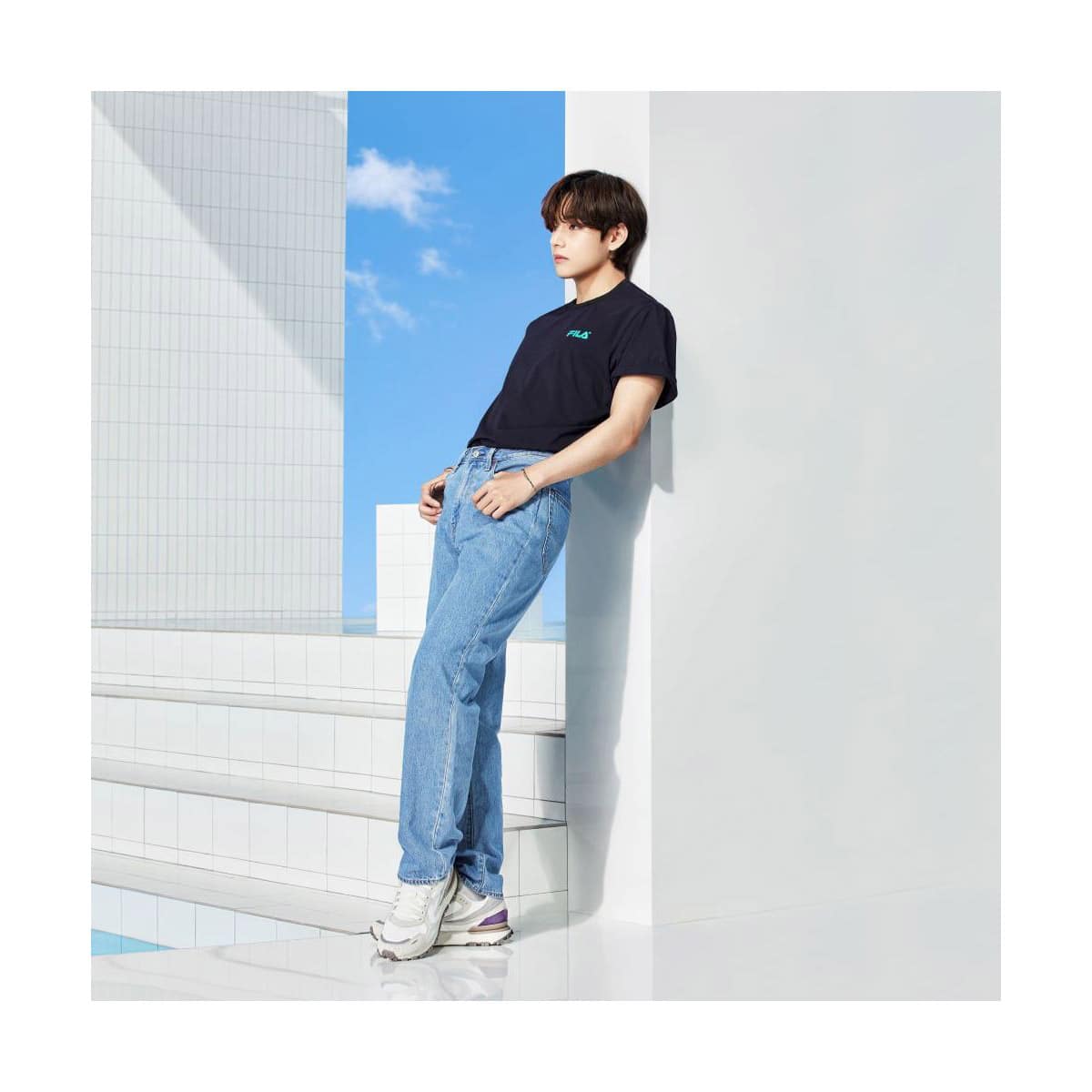 FILA BTS着用モデル Tシャツ BLACK 21SS-I_photo_large