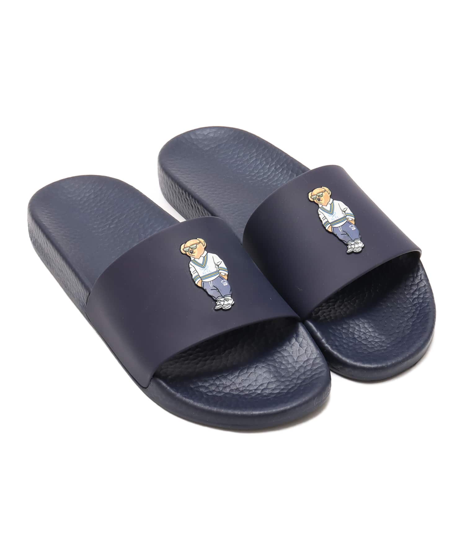 POLO RALPH LAUREN POLO BEAR SLIDE SANDAL HERITAGE BEAR - NAVYのメイン画像