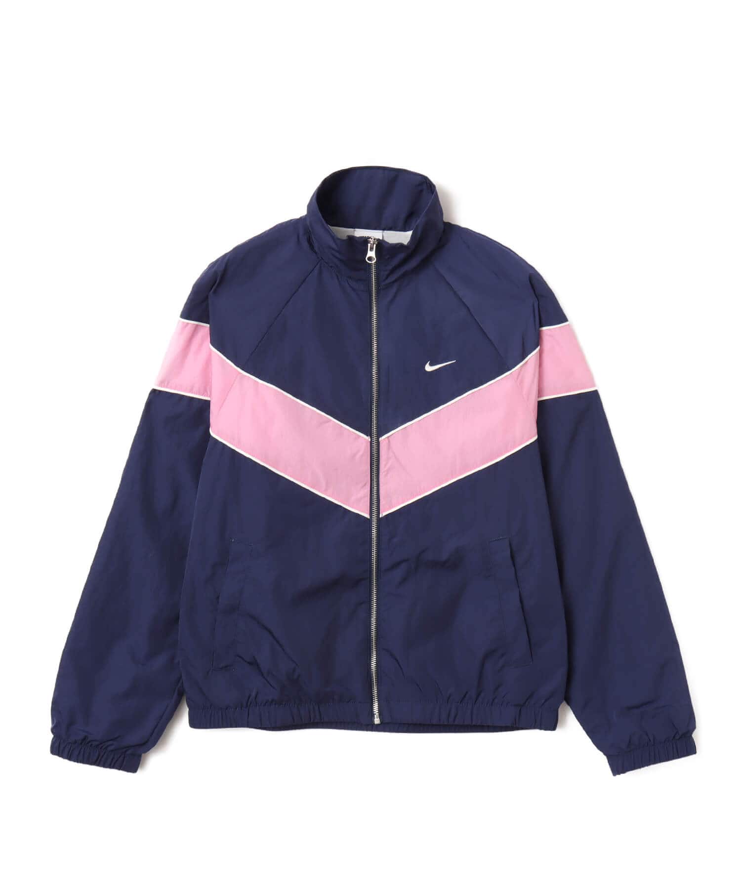 NIKE AS W NSW NK WR WVN UV FZ JKT MIDNIGHT NAVY/SAIL/PLAYFUL PINK/SAILのメイン画像