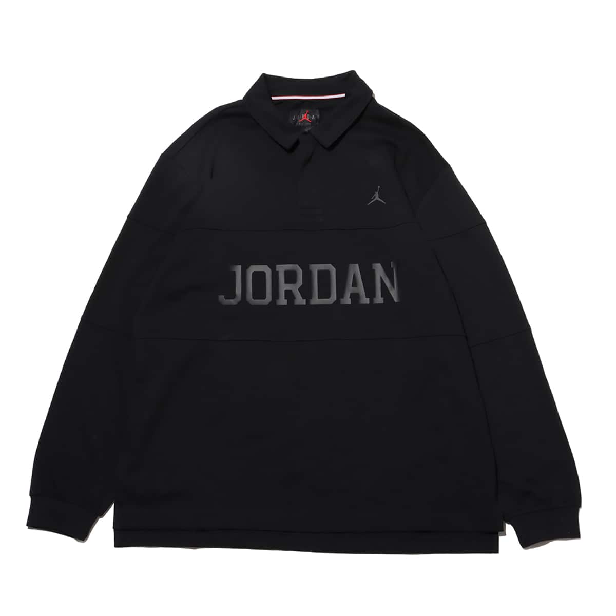 JORDAN BRAND M J ESS STMT RUGBY LS TOP BLACK/BLACK のメイン画像